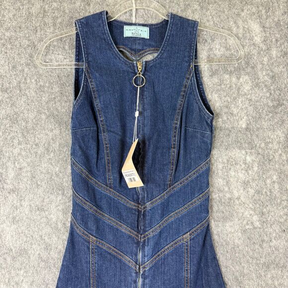 NWT Revice Jumpsuit Hollywood Heartthrob Sz S Flare Sexy Heart Cutout Back Zip - Picture 2 of 11